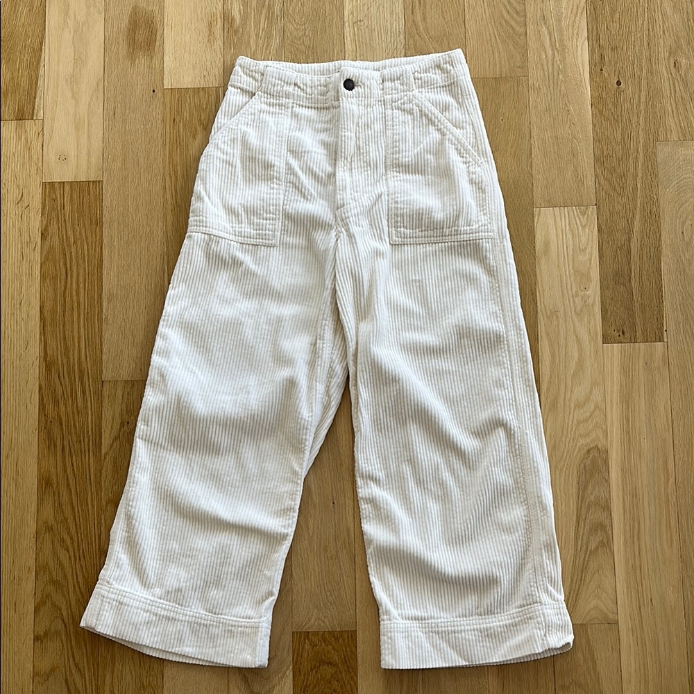 Abercrombie White Corduroy Pants